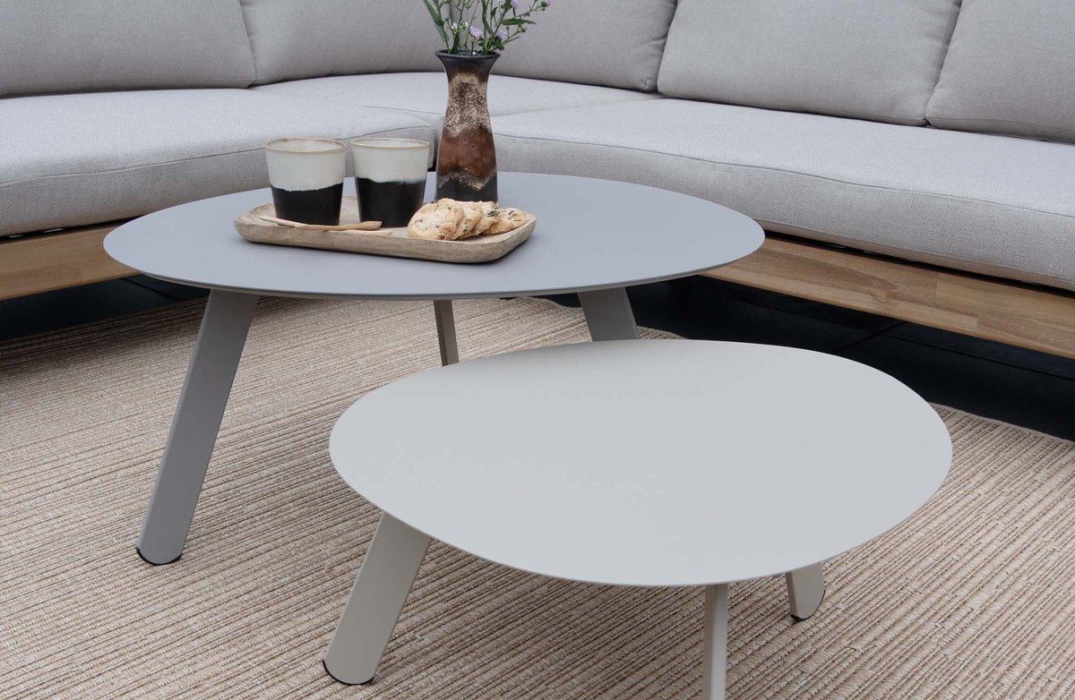 Leslie Living Bijzettafeltje Tiki 55X46X28 CM Taupe