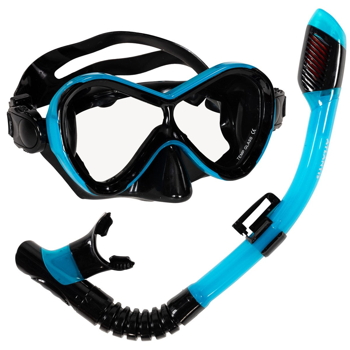 Atlantis Snorkel Combo'S / -Sets Abaco Black/Turquoise