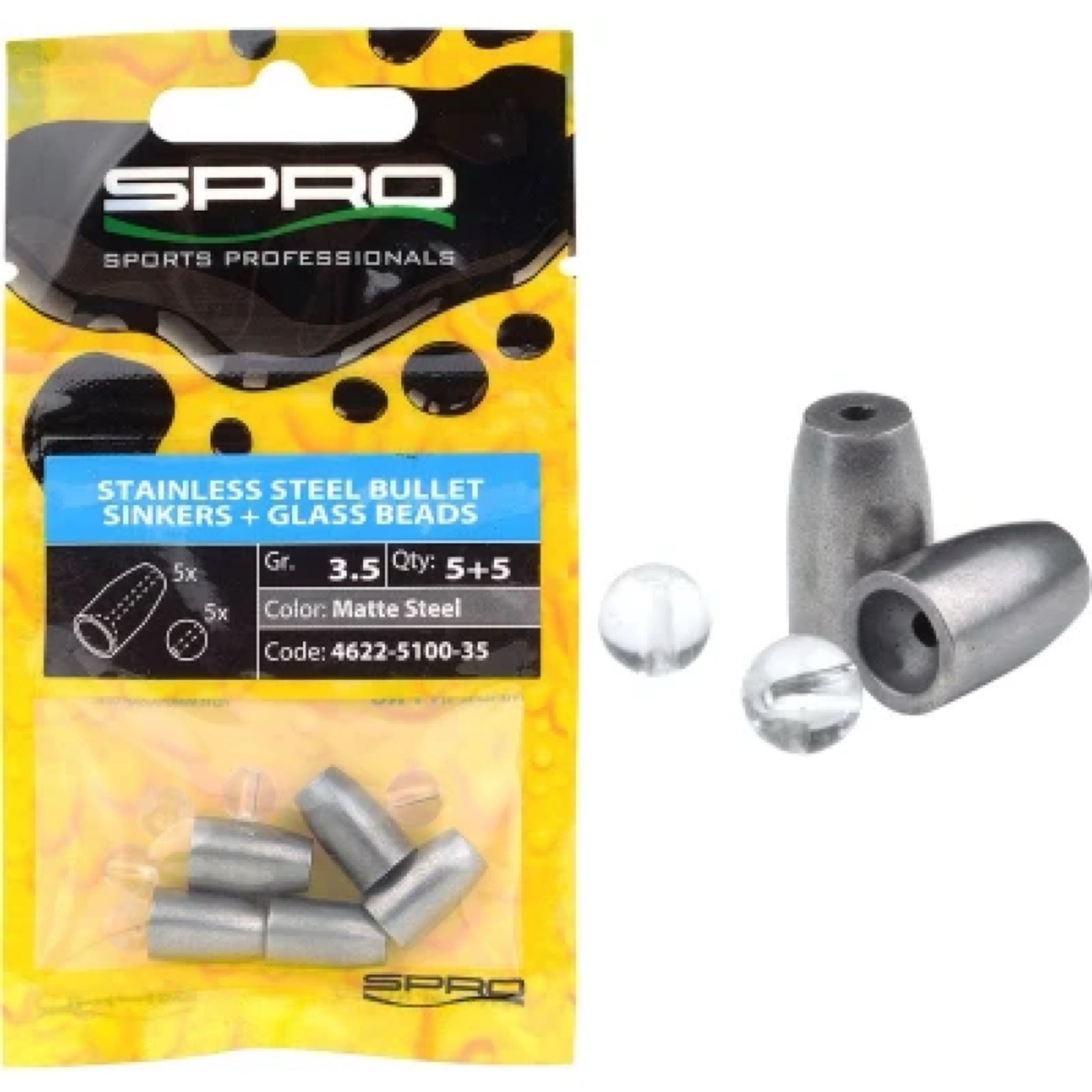 Spro Camo Tungsten Bullet Sinkers MC 5G