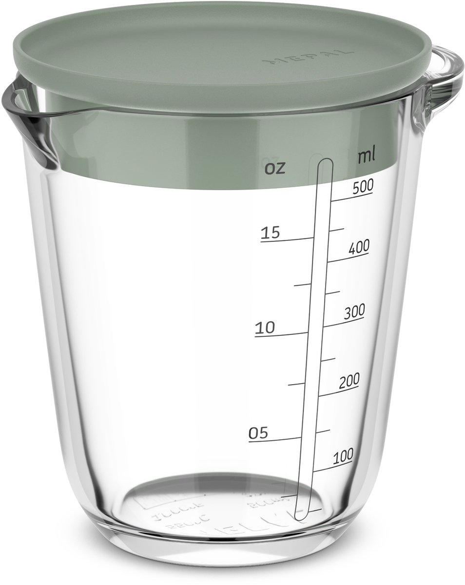Mepal Glas Maatbeker Chef It 500 Ml Met Deksel