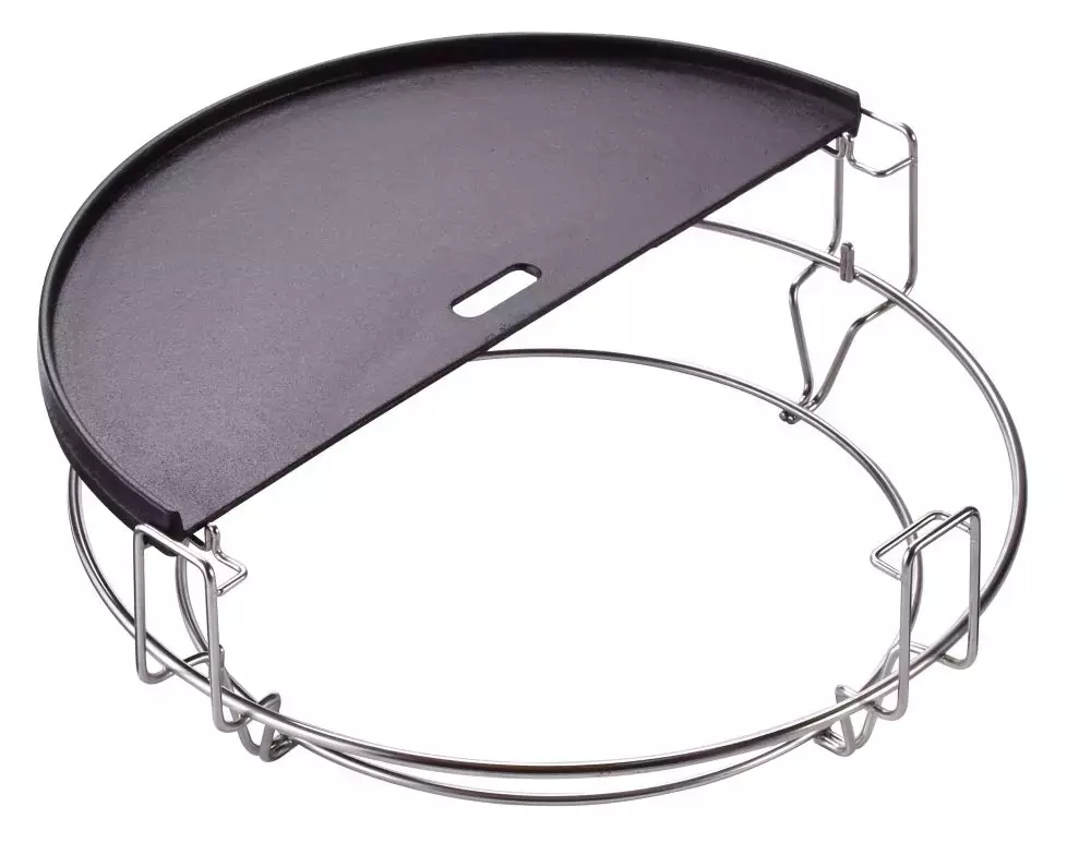 Kamado Joe Half Moon Cast Iron Reversible Griddle - Big Joe