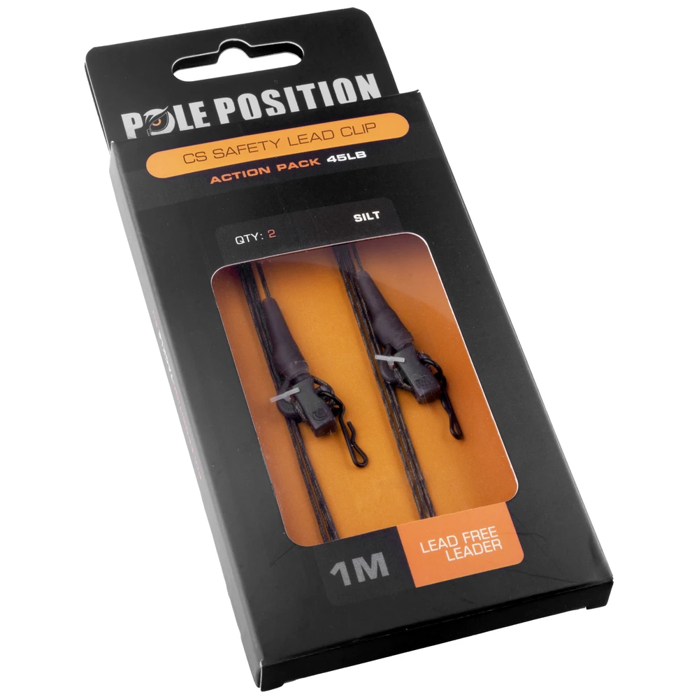 Pole Position Leadclip Set + Leader 45Lb Weed
