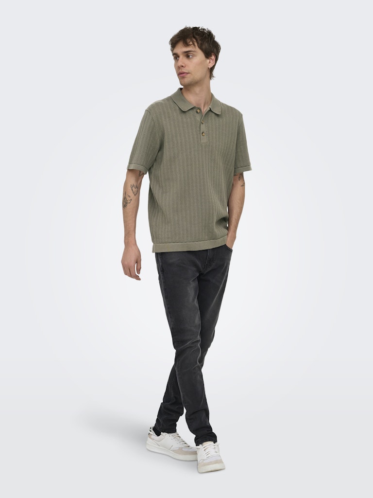 Only & Sons Moon Reg 12 SS Polo Knit Heren
