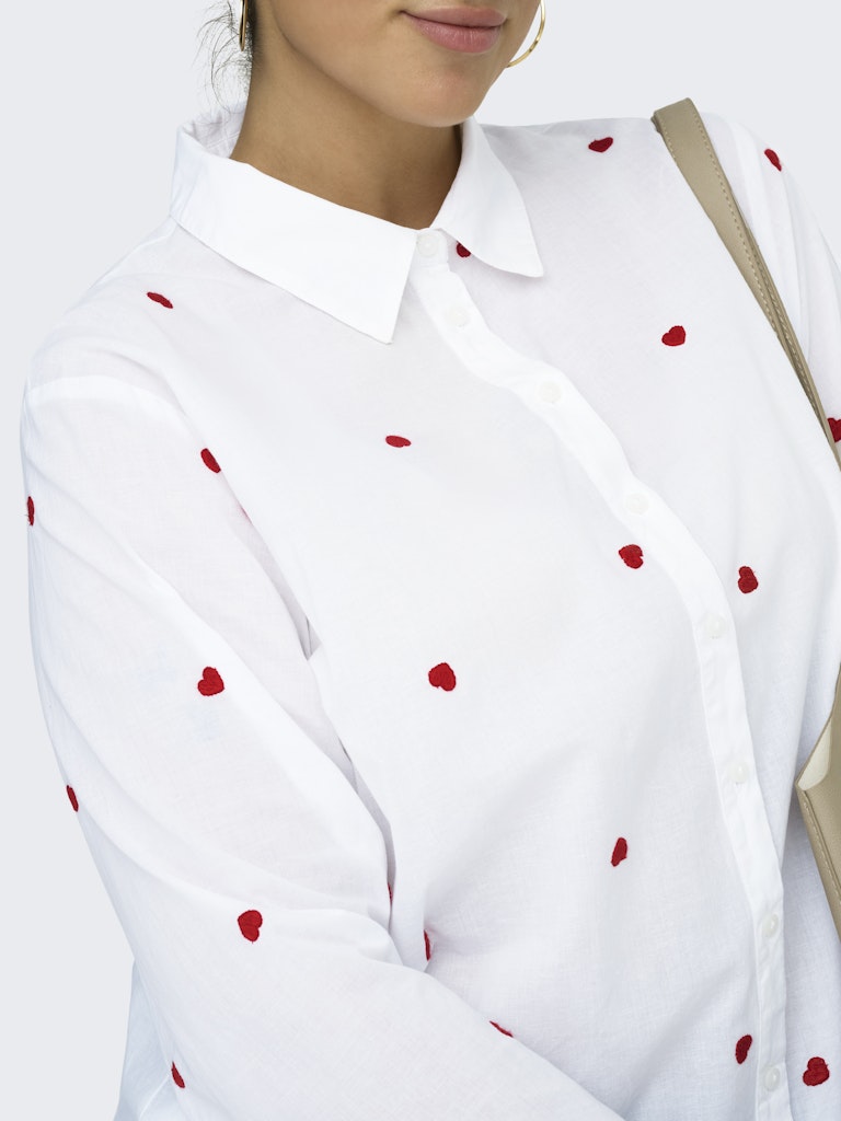 Only Carmakoma New Lina Grace LS Emb Shirt Wvn Dames