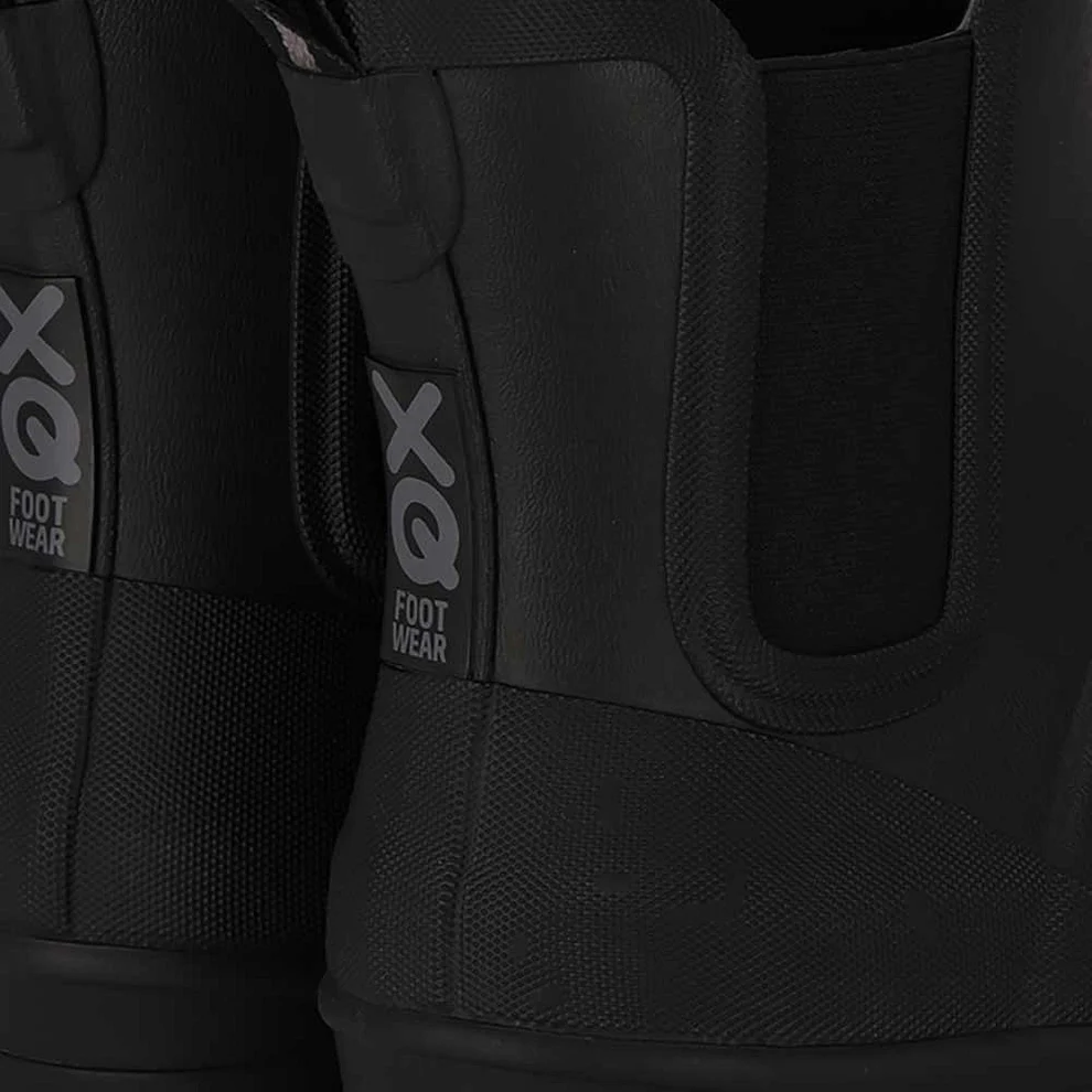 Angro XQ Men Rubber Low Rain Boots - Black - 41