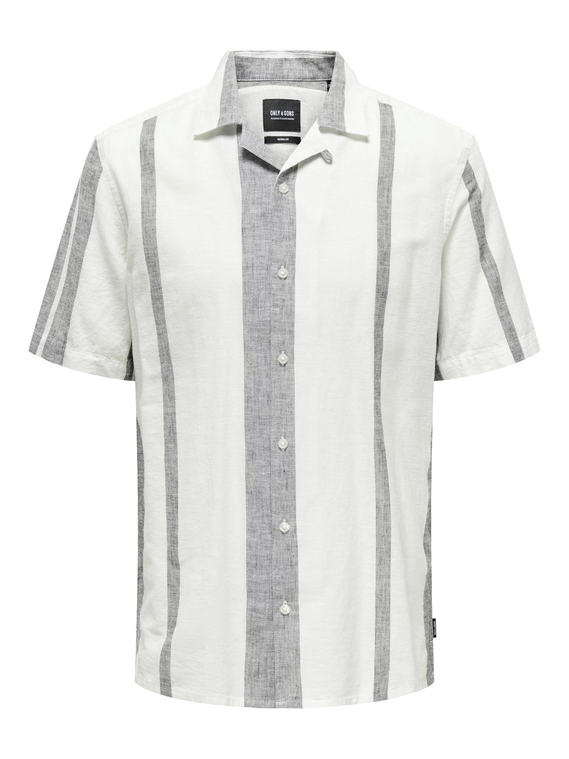 Only & Sons Caiden Ss Stripe Linen Resort