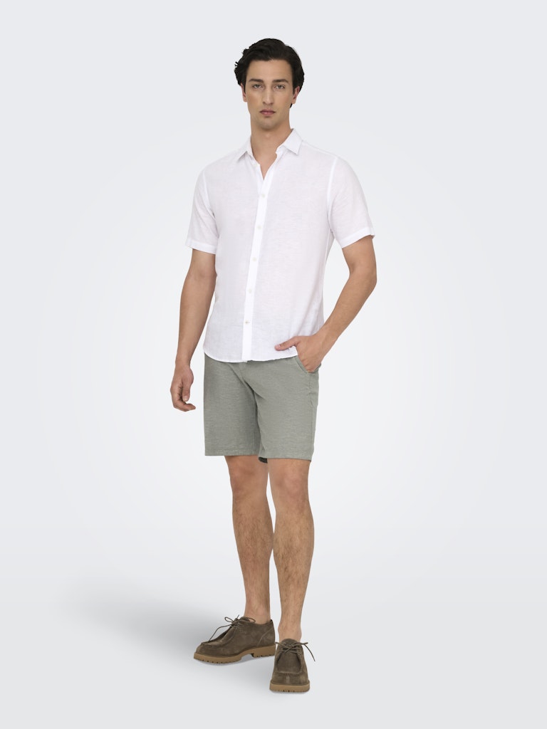 Only & Sons Mark 0011 Cotton Linen Shorts Heren