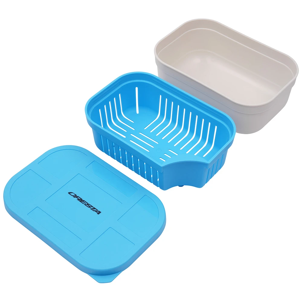 Cresta Bait Tub 600Ml Closed Lid + Drain