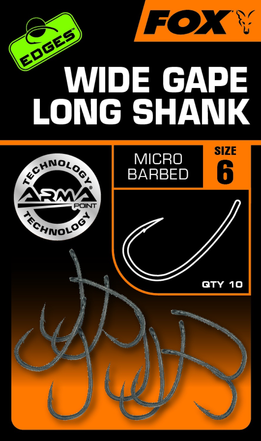 Fox Wide Gape Long Shank