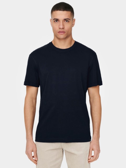 Only & Sons Max Life Reg Stitch Tee Heren