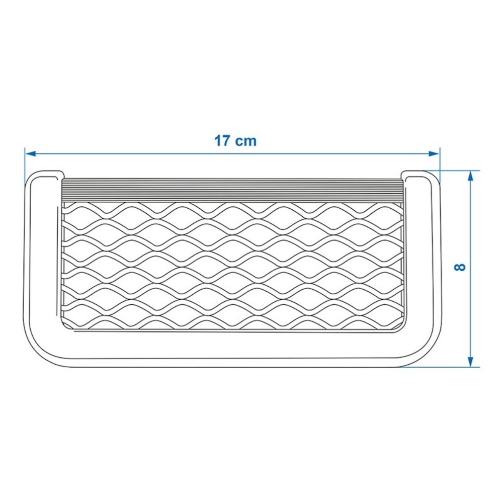 Proplus Opbergnet Elastisch 17X8Cm Met Frame Ns-4