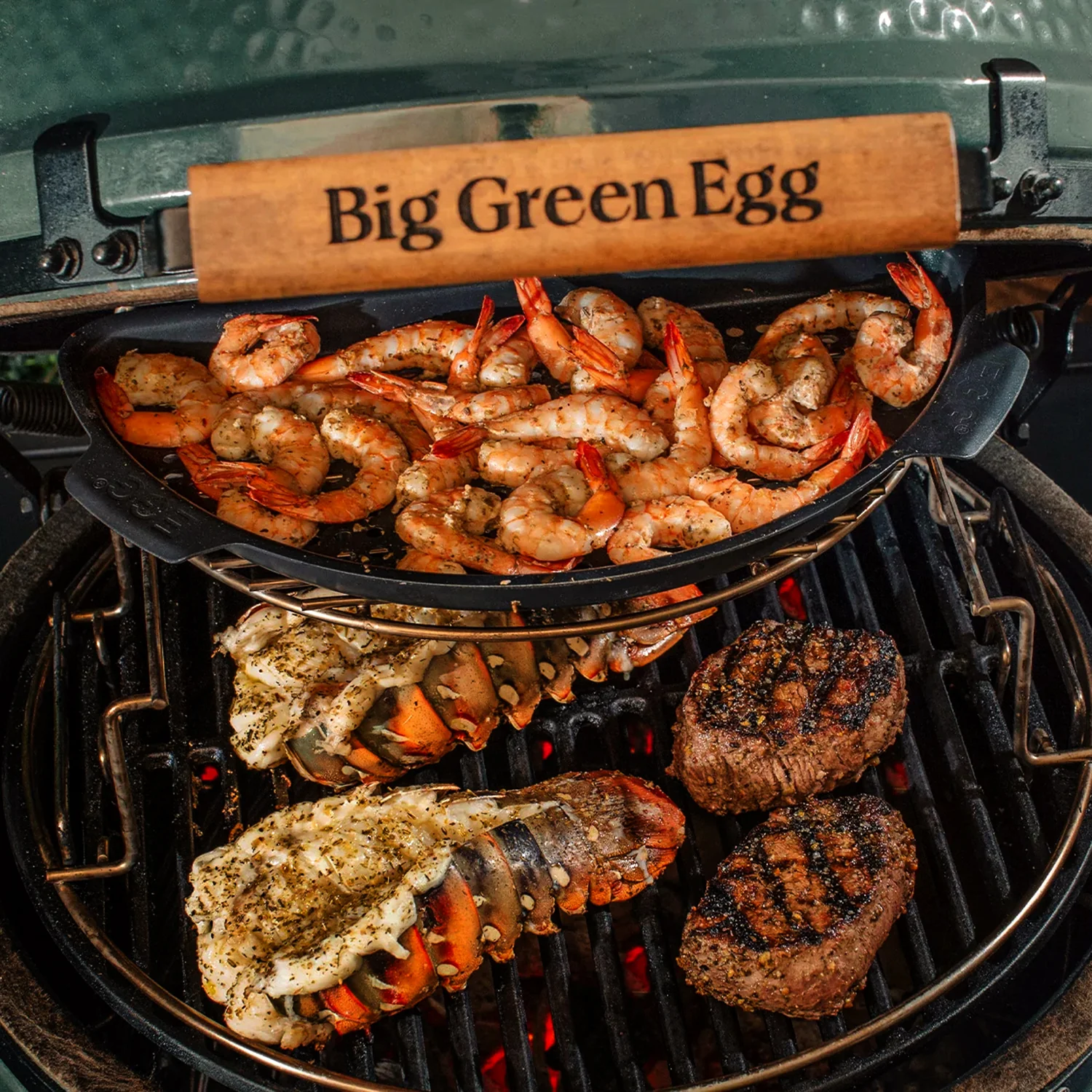 Big Green Egg Perforated Half Grid XL