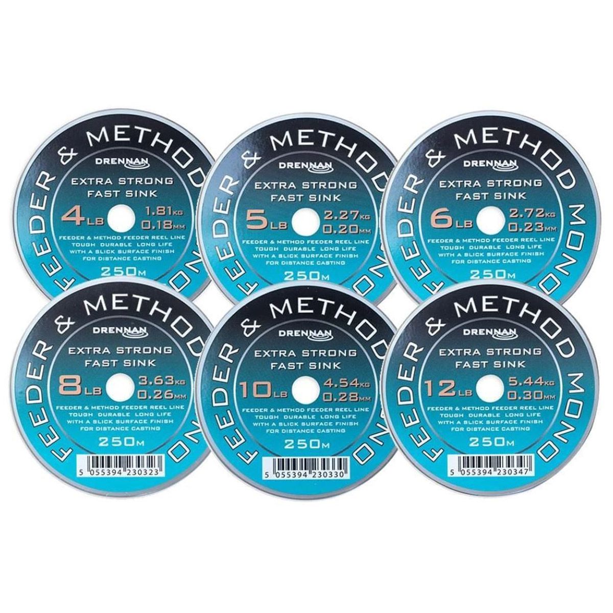 Drennan Feedermethd Mono250M 5Lb 0.203