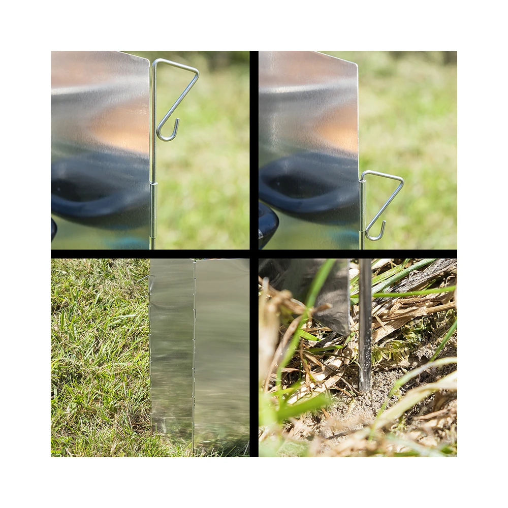 ProPlus Kookwindscherm 5-Dlg Alu Vouwb 49X36Cm