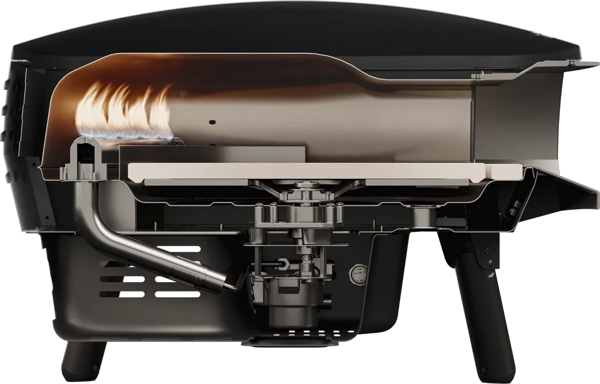 Piccolo Rotante Pizza Oven 13" Mat Zwart