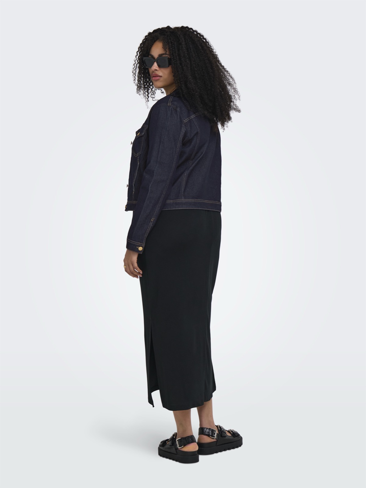 Only Carmakoma Wespa LS Rinse Jacket Dames