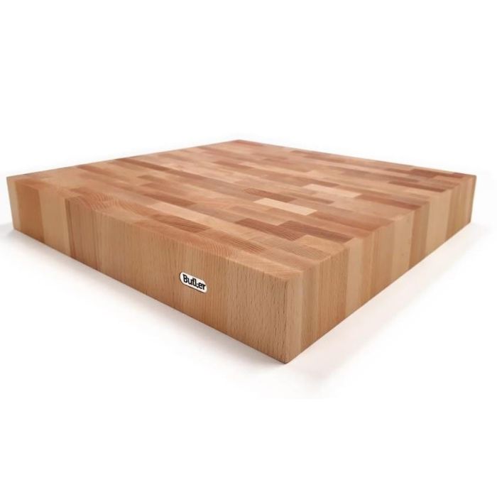Butler Hakblok Beuk Kops 40 x 40 x 6 Cm