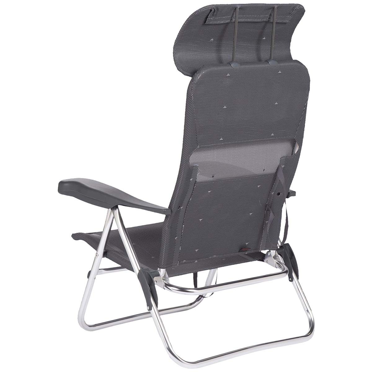Crespo AL-205 Compact Dark Grey strandstoel