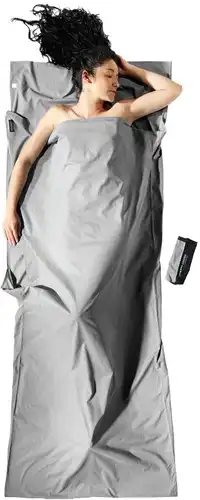  Cocoon Travelsheet Insectshield - 100% Cotton - Grey