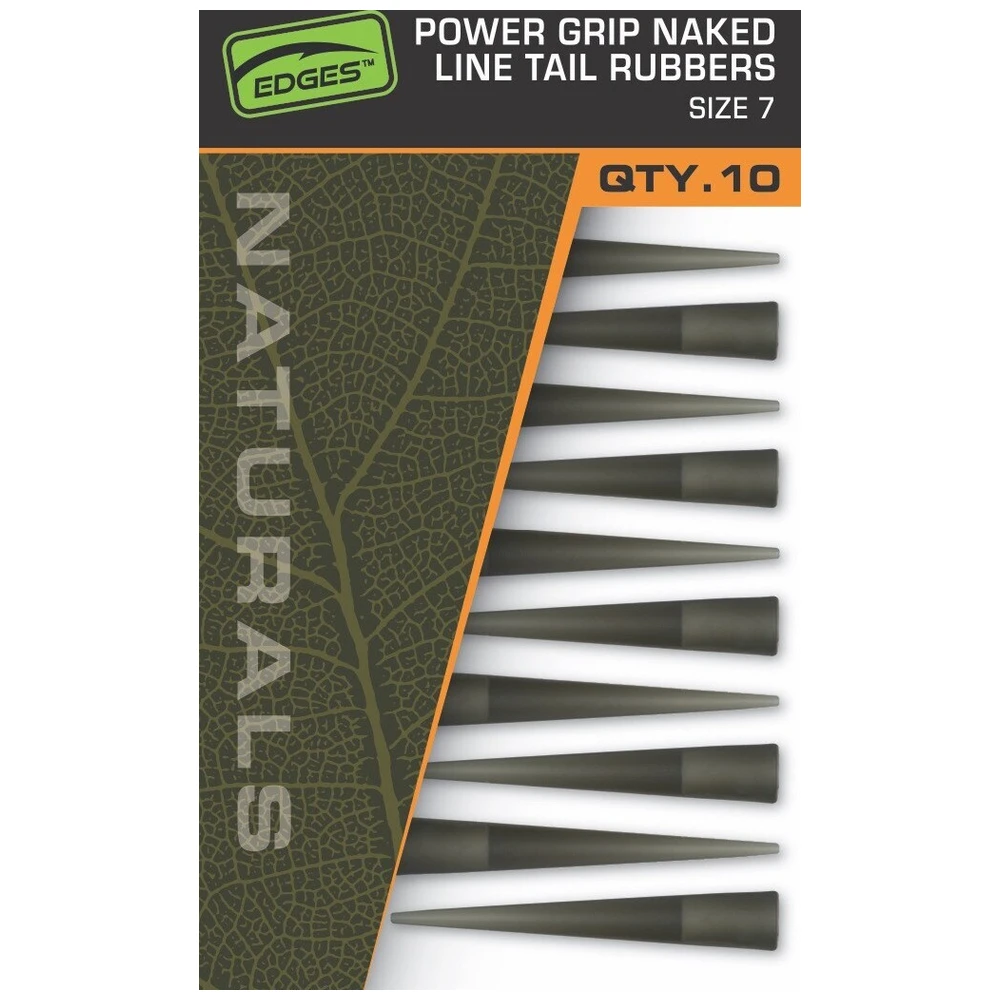 Fox Naturals Power Grip Naked Line Tail Rubbers Size 7