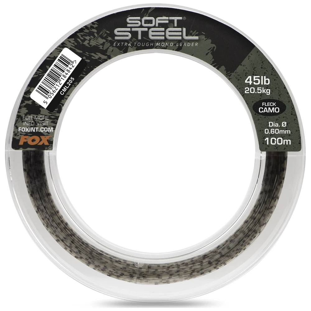 Fox Rage Foc Soft Steel Extra Tough Mono Leader 0.60MM 45Lb