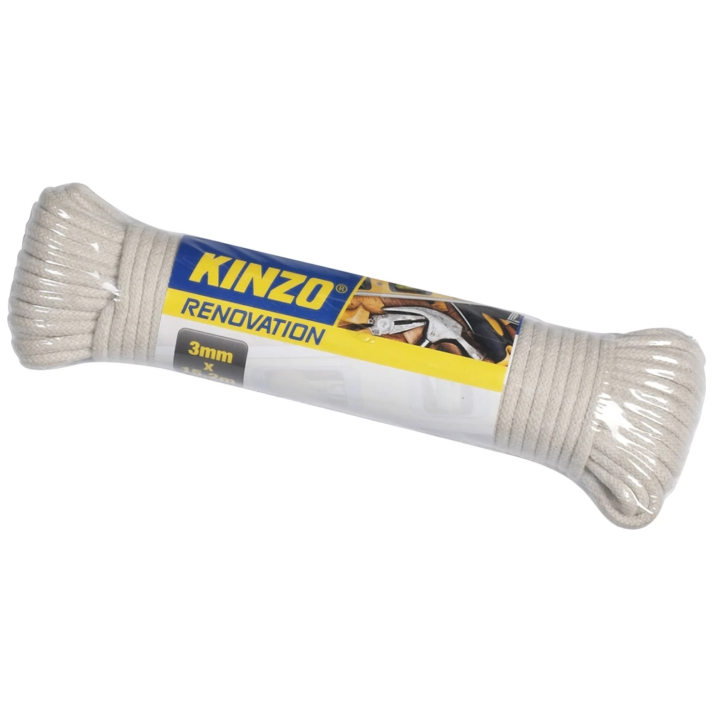 Kinzo Touw 3Mm 15 Meter Polyester/Katoen
