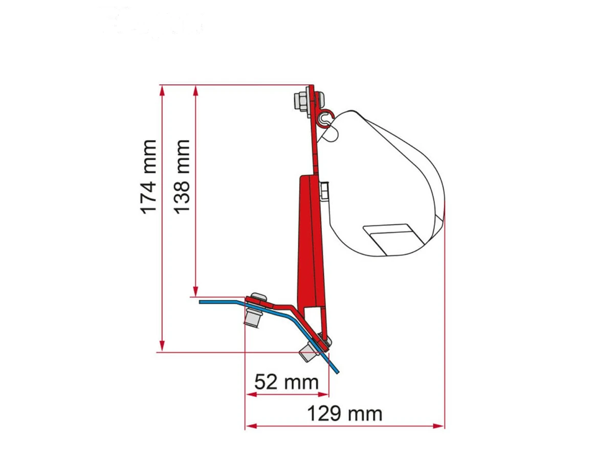 Fiamma Kit F45/F43 Kit Ford Custom - Deep Black
