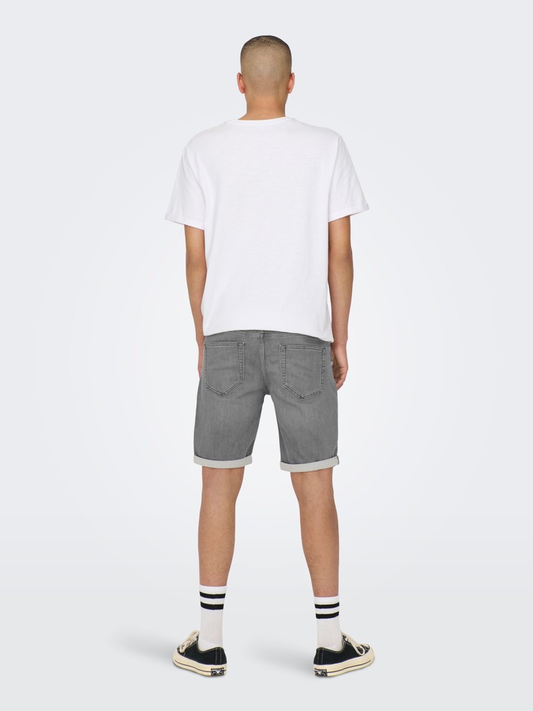 Only & Sons Ply Blk Jog Pim Shorts Heren