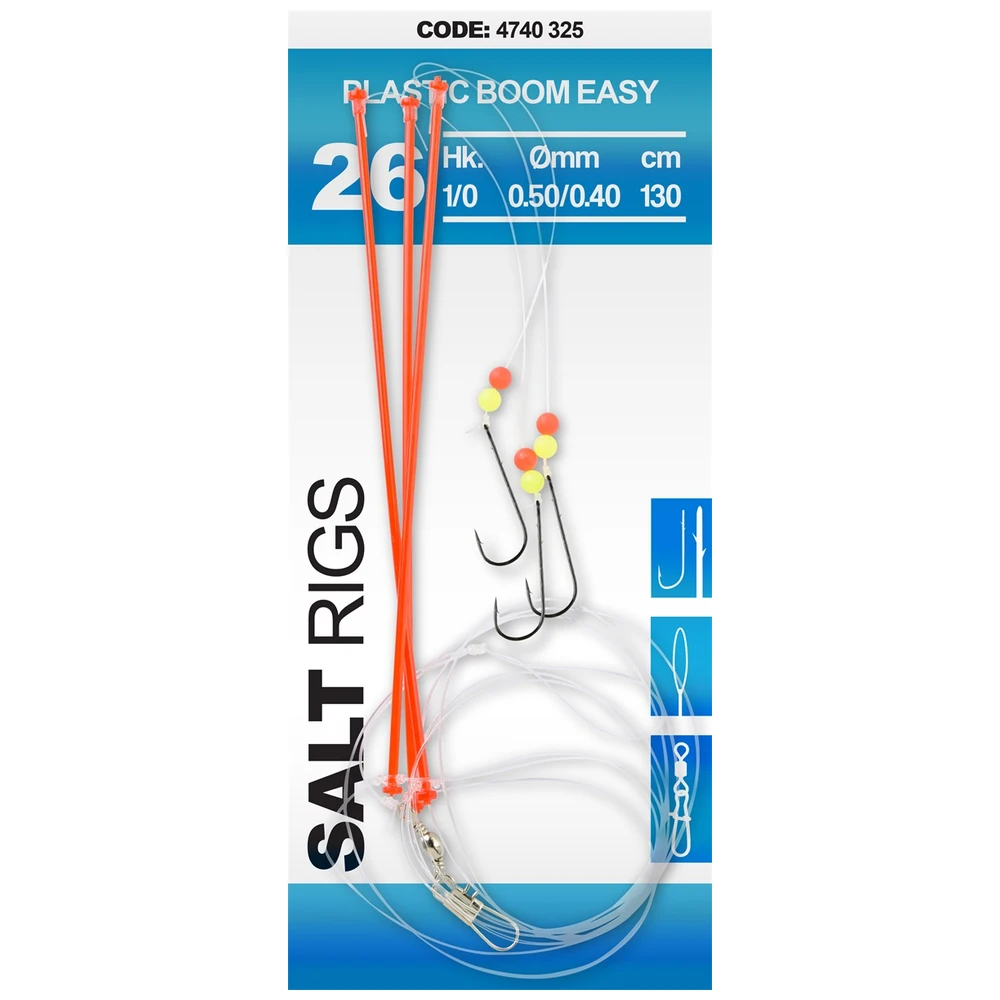 Spro Saltwater Salt Rig Plastic Boom Easy 1 0.60/0.40Mm 130Cm