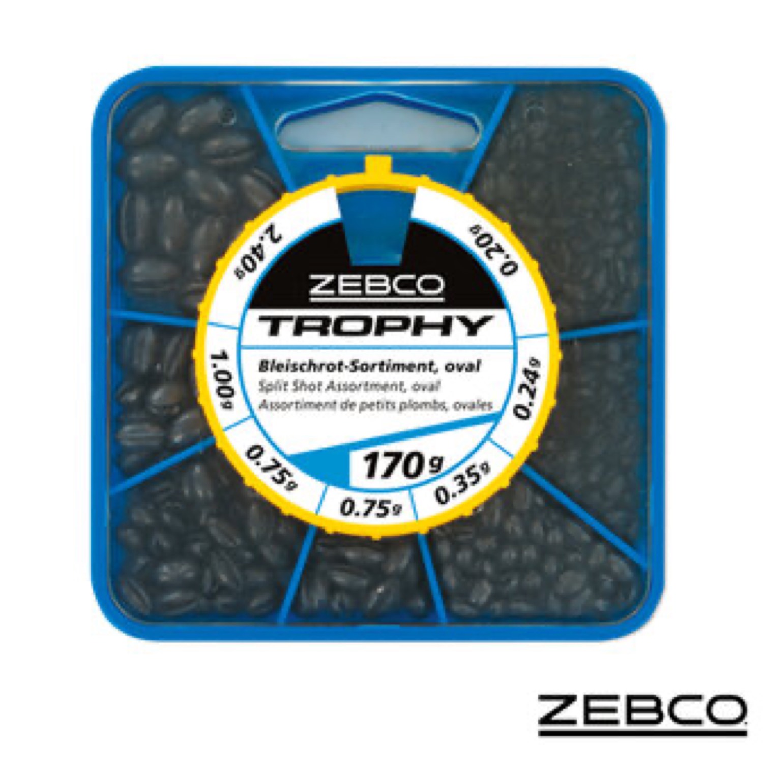 Zebco Trophy Split Shot Oval Assorti