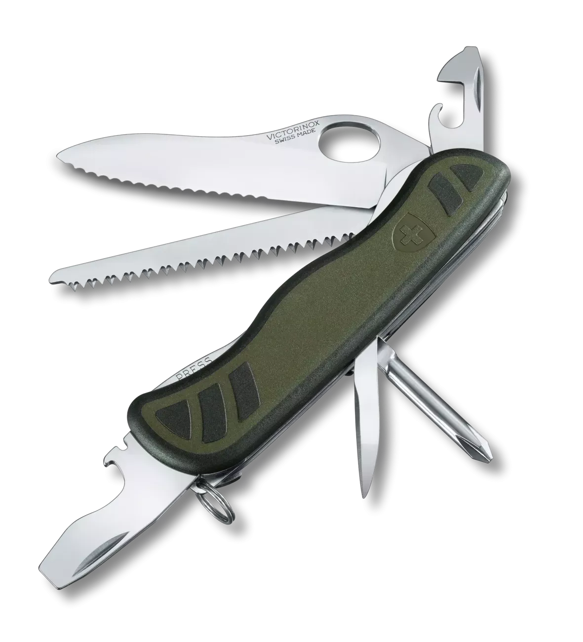 Victorinox Zakmes Soldier, 10 Functies, Groen, Blister