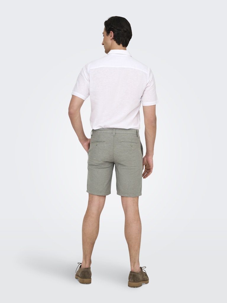 Only & Sons Mark 0011 Cotton Linen Shorts Heren