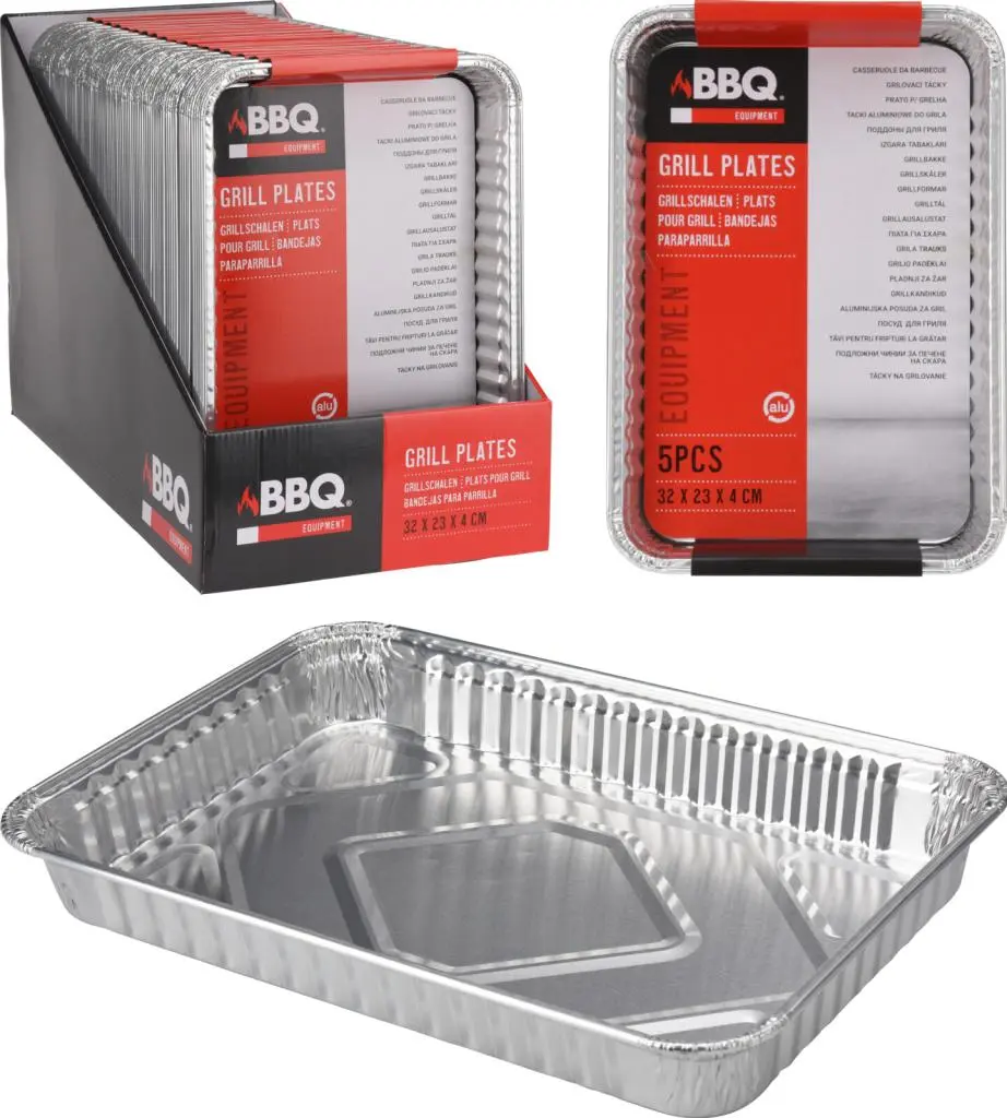 Bbq Schalen Set Van 4 Stuks 32 x 23 Cm