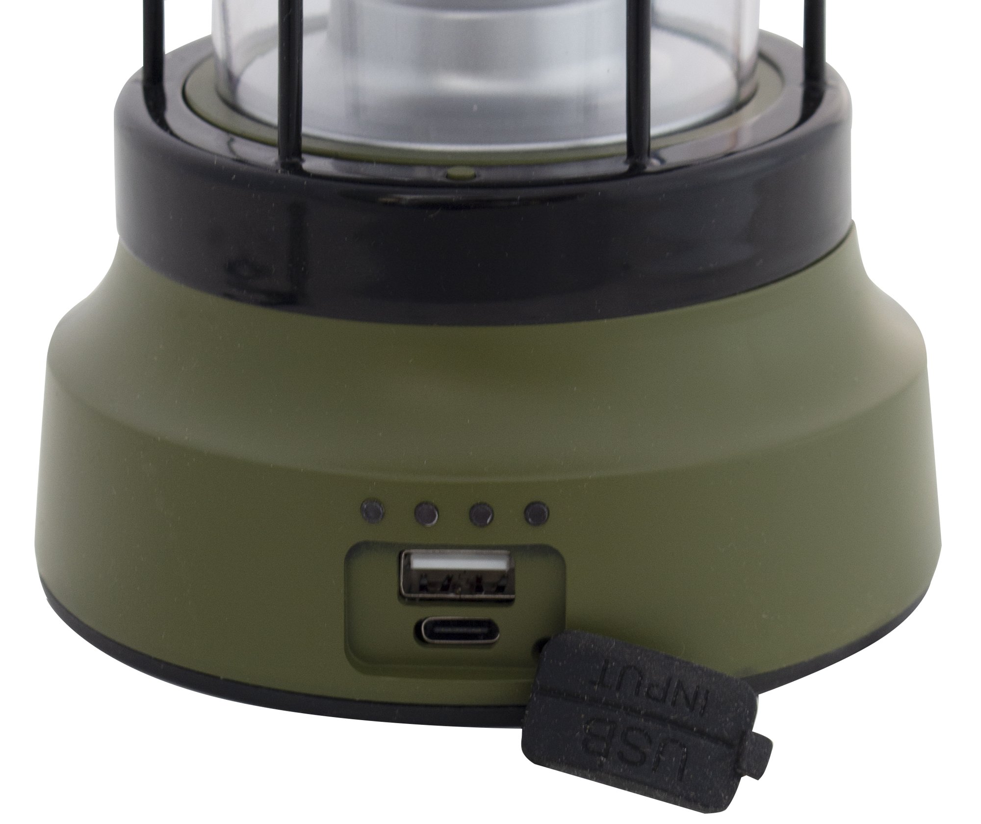 Eurotrail Retro Oplaadbare Windlamp - Olive