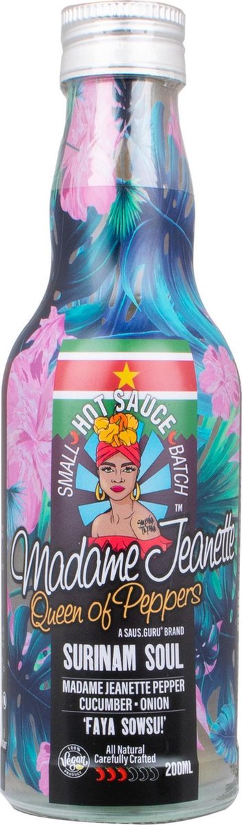 Madame Jeanette Hot Sauce Suriname Soul - Hot Sauce 0,2L