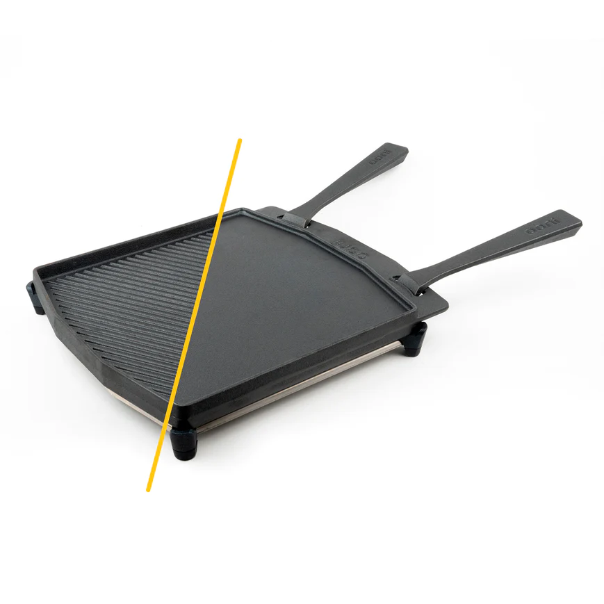 Ooni Grillpan Grizzler Dubbel 33 X 35 Cm Met Serveerplank