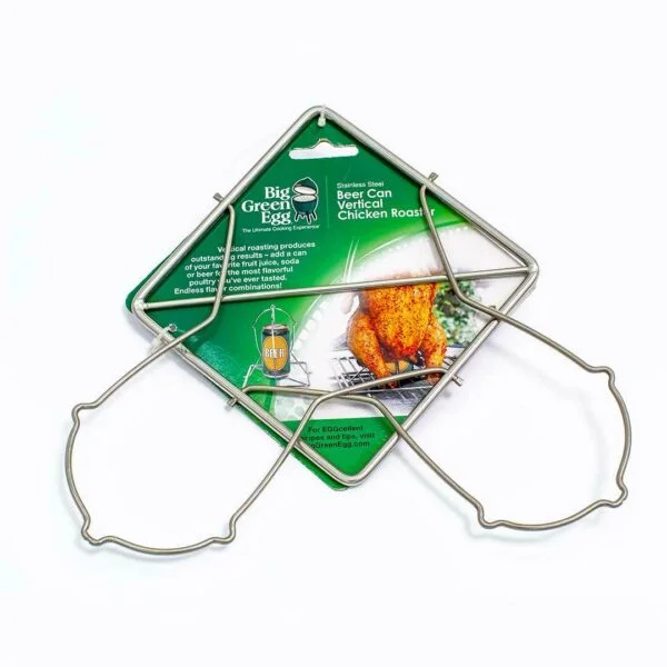 Big Green Egg Folding Beer Can Chicken Rack