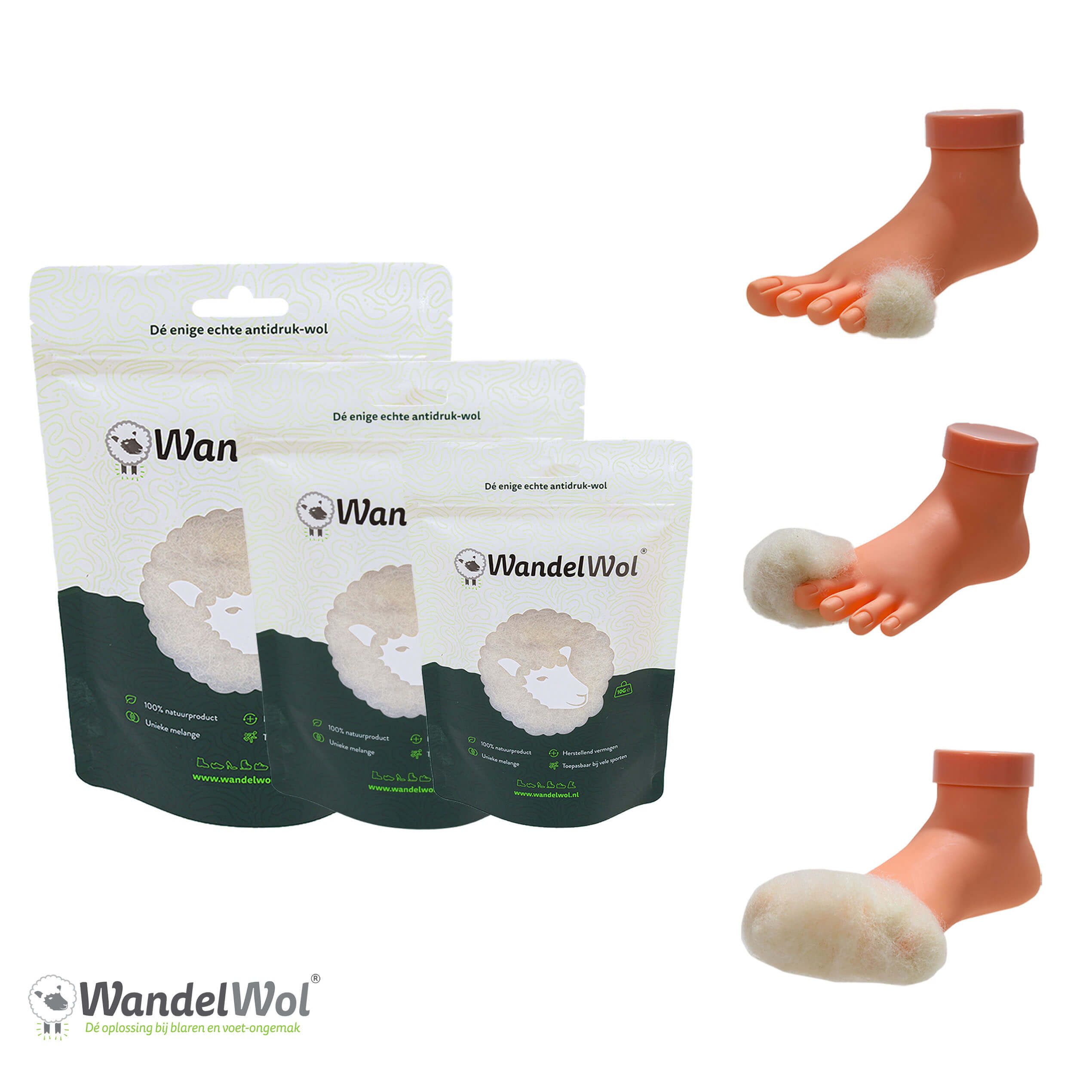 Wandelwol Antidruk-Wol 10 Gram