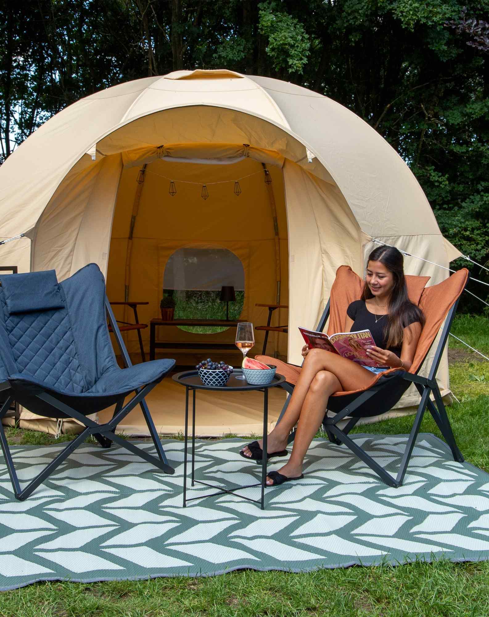 Bo-Camp Ind Chill Mat Flaxton M 200x180 Groen