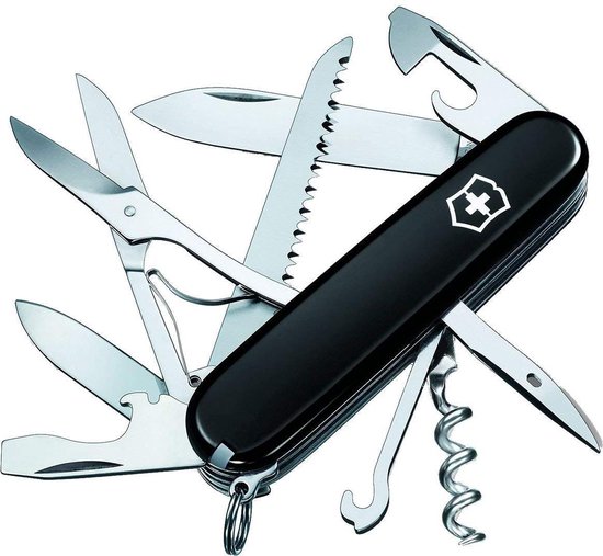 Victorinox Swiss Army Zakmes Huntsman, 15 Functies, Zwart