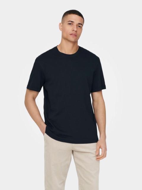 Only & Sons Max Life Reg Stitch Tee Heren