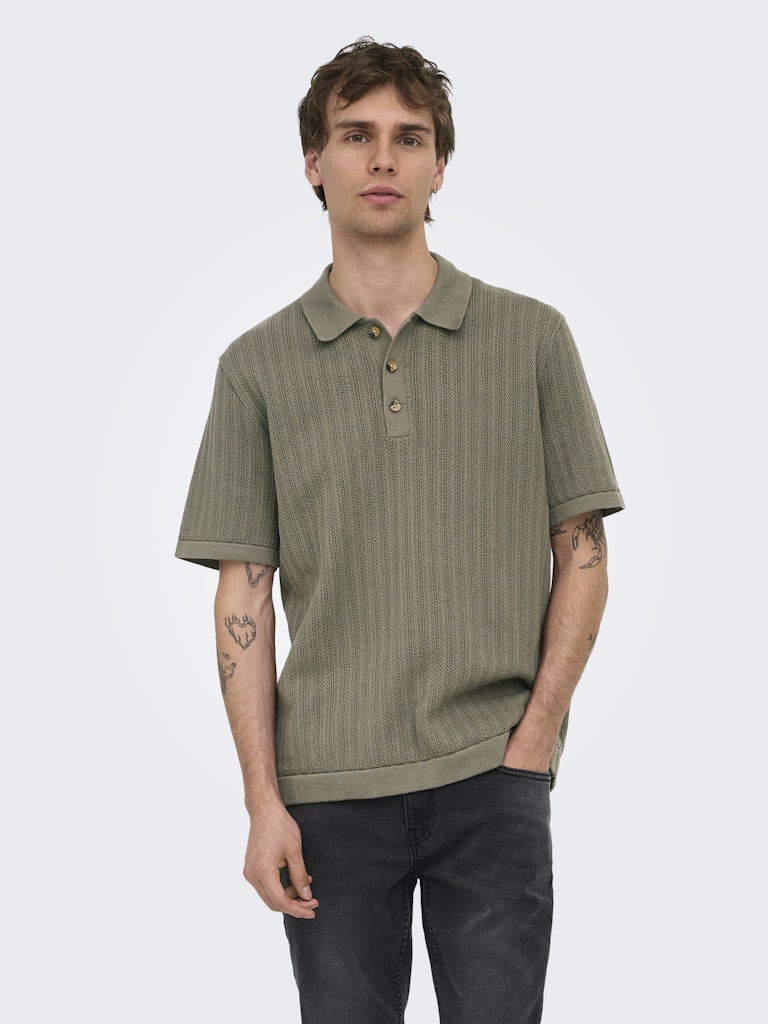 Only & Sons Moon Reg 12 SS Polo Knit Heren