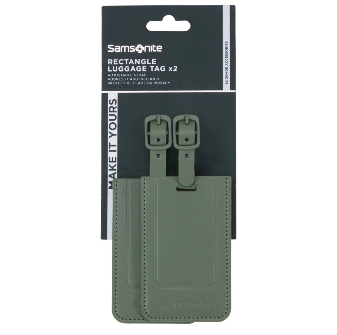 Samsonite Ta Revolution Rectangle Luggage Tag X2 - Green