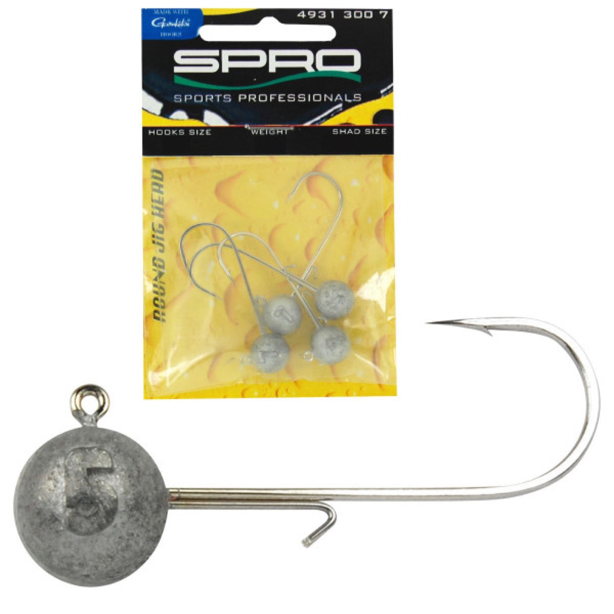 Spro Round Jig Head HD 5/0 3St.