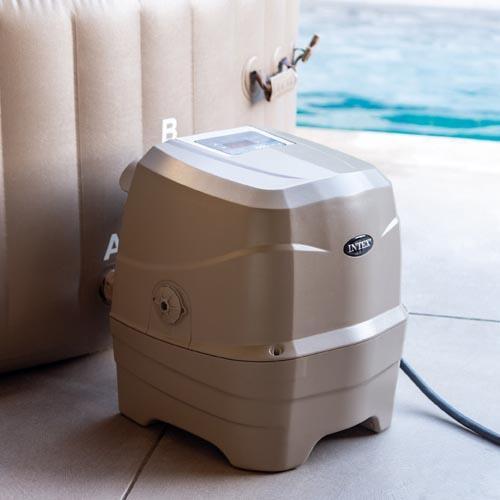 Intex 6-Person Sahara Tan Round Bubble Spa Set