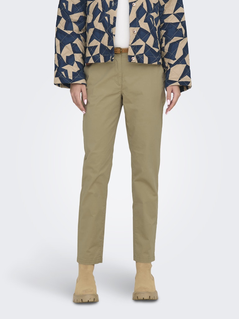 JDY Chicago MW Belted Chino Pants Dames