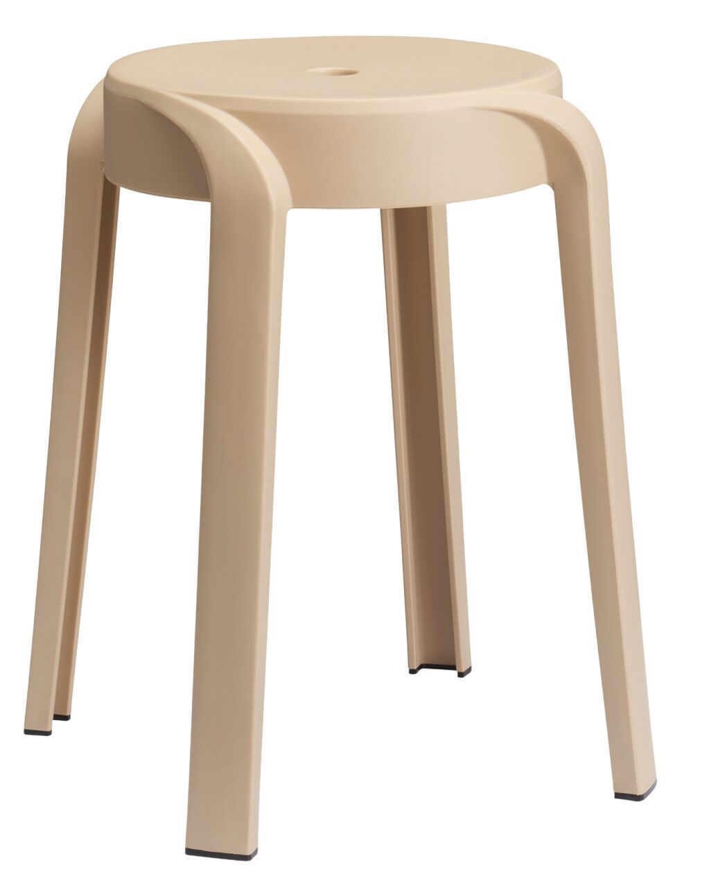 Kruk Stapelbaar PP Met UV Bescherming 34X34X45Cmkleur 1 Taupe