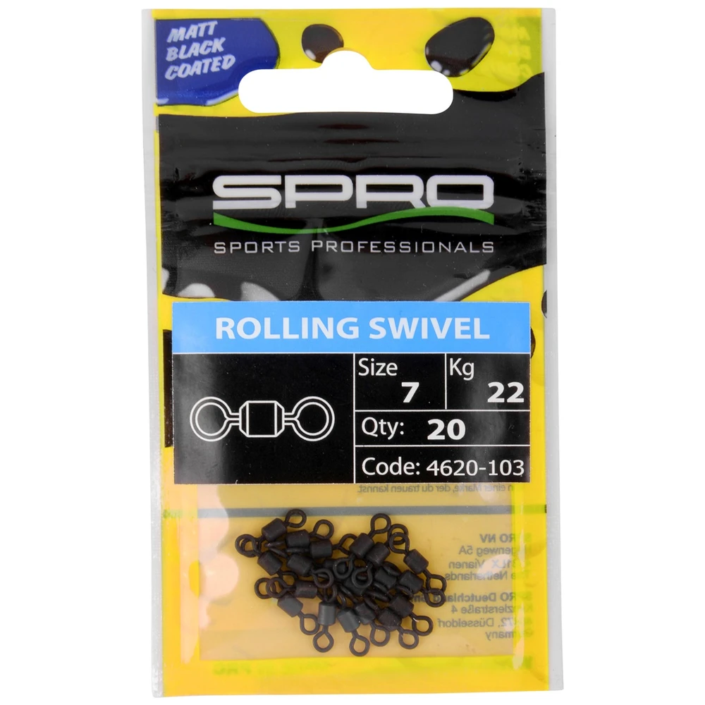 Spro Matte Black Rolling Swivel #10