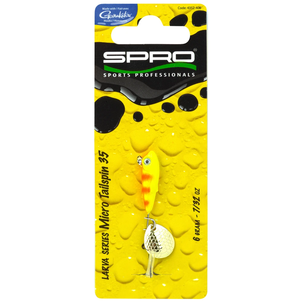 Spro Larva Micro Tailspin UV Sunburst 6G