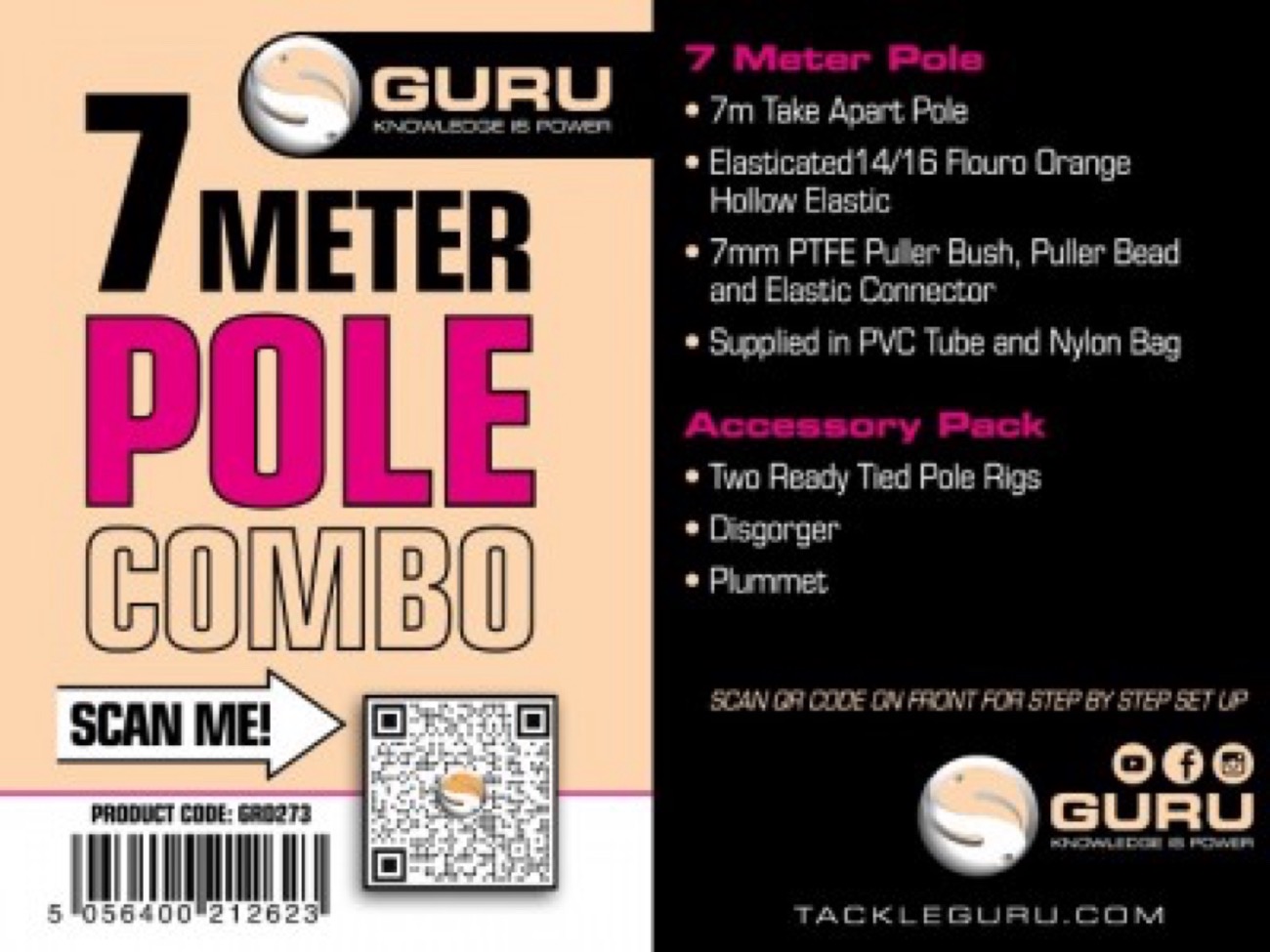 Guru 7000Xs 7.0M Pole Combo
